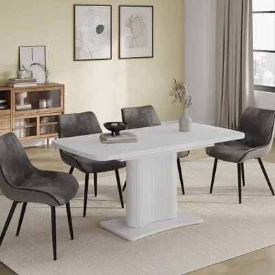 Obrázok produktu pre Jedálenský stôl Vicco Fenaro biely 120 x 80 cm Rozšíriteľný, Model 58013