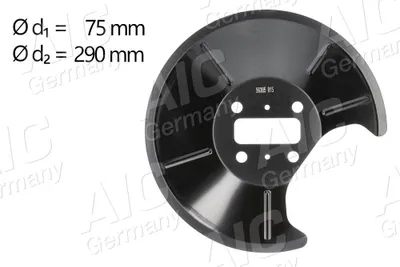 Produktbild von AIC Spritzblech Bremsscheibe für FORD Fiesta Mk5 Schrägheck (JH1, JD1, JH3, JD3) Hinten Links 56385 Ankerblech