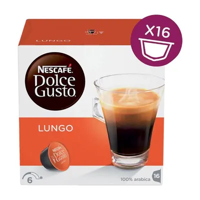 Produktbild von Nescafé Dolce Gusto Lungo, Kapseln, Kaffeekapsel, Café, Coffee, Kaffee, 16 Kapseln