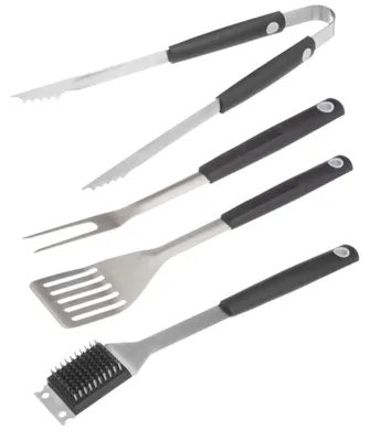 Produktbild von BBQ/Grillkoffer-Set 4-teilig mit Gummigriff
