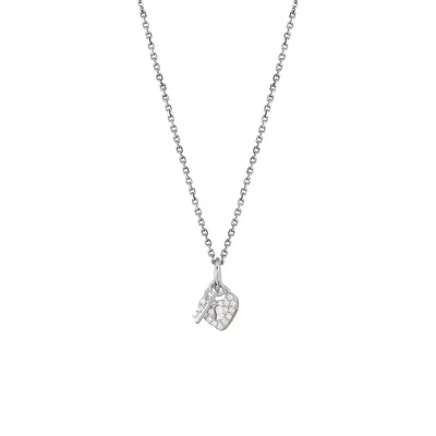 Produktbild von Xenox XS3410K Kette mit Anhänger Damen Schloss und Schlüssel Silber