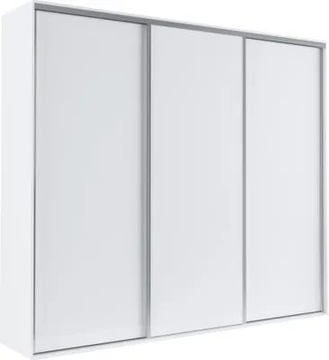 Obrázek produktu pro Třídveřová šatní skříň 254 cm AMBOY 4 - bílá