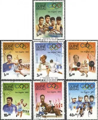 Produktbild von Briefmarken Guinea-Bissau 1983 Mi 690-696 (kompl.Ausg.) gestempelt Olympische Sommerspiele 1932, Los Angeles