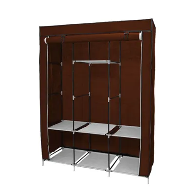 Obrázok produktu pre Mobilný šatník 130x45x170 cm- Hnedý