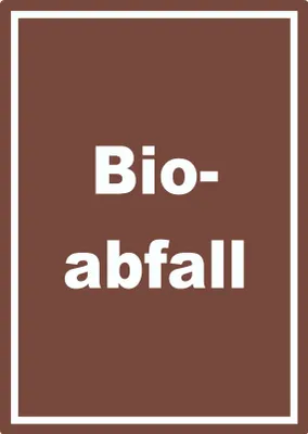 Produktbild von Bioabfall Mülltrennung Aufkleber mit Text A0 (841x1189mm)