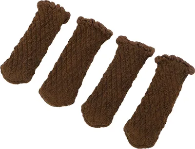 Image de 20pcs épaisses protection de plancher de chaise de bord de tricot couvrent les chaussettes de moelle pour les chaises en bois dur chocolat ?l?gant