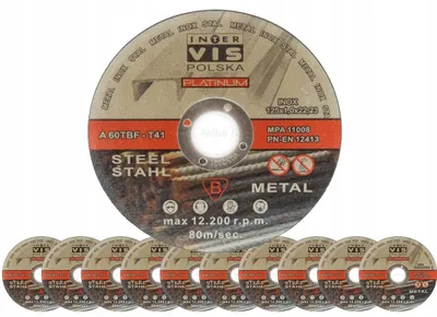 Produktbild von InterVis INOX Trennscheibe 125x1mm für Stahl und Metall