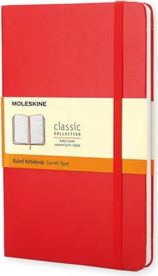 Image de Moleskine – Carnet, 13 x 21 cm, ligné, couverture rigide, 240 pages, rouge
