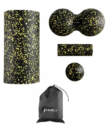 Produktbild von HMS FSBM04 Massage-Set Faszienrolle & Ball EPP Körper