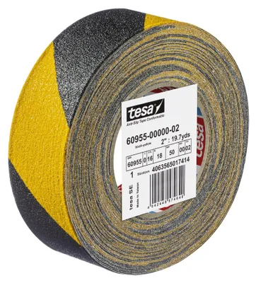Produktbild von tesa ANTI-RUTSCH 60955-00000-02 Anti-Rutschband ® Schwarz (L x B) 18 m x 50 mm 1 St