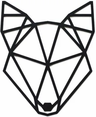 Immagine prodotto di BeWooden Decorazione da parete in legno Wolf Siluette nero