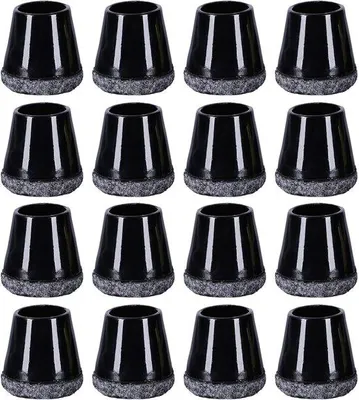 Produktbild von Silikonische Fusssohlenbeschutzungen - Fusssohlenbeschutzungen für alle Bodentypen - 15-18 mm - 32 Stück - Schwarz