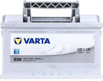Produktbild von VARTA SILVER Dynamic E38 Starterbatterie 12V 74Ah 750A/EN LB3 Batterie