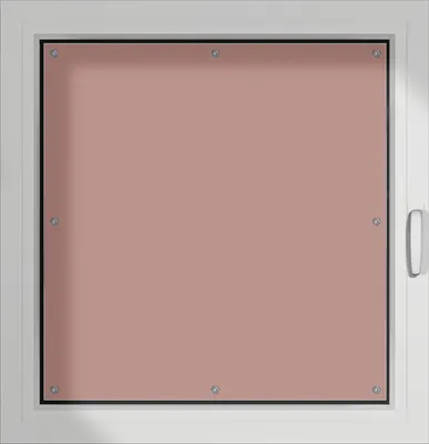 Produktbild von Wallario Lichtschutzbild, Dekorativer Sichtschutz Sonnenschutz 96 x 100 cm mit Motiv: Pastellpink - Verdunklung ohne Bohren