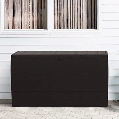 Produktbild von Famanu Aufbewahrungsbox wasserdicht - Kissenbox für den Außenbereich - 116,5 x 45 x 56 cm - Braun
