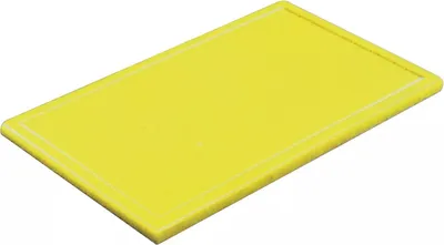 Immagine prodotto di Tagliere con scanalatura, senza piedini, altezza: 12 mm, lunghezza: 400 mm, giallo