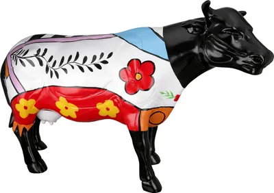 Produktbild von Casablanca by Gilde Dekofigur Skulptur Cow bunt H. 39 cm,52419