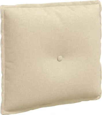 Image de vidaXL Coussin de dossier Crème 50 x 19 x 45 cm Tissu