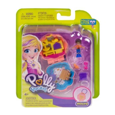 Image de Mattel Polly Pocket GFM52 Micro - Set de jeu « Shani, la gardienne de chat » avec accessoires