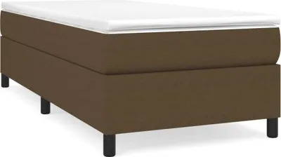 Immagine prodotto di Struttura letto senza materasso in tessuto marrone scuro 90x200 cm