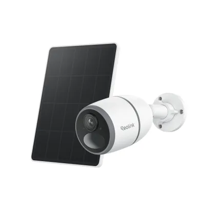 Produktbild von Reolink Go Plus + Solarpanel, 2K 4MP Akku 4G LTE Überwachungskamera Aussen, Smarter Personen-/Autoerkennung, Nachtsicht