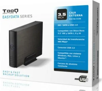 Image de Boîtier externe TooQ TQE-3520B HD 3.5" IDE / SATA III USB 2.0 noir