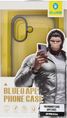 Produktbild von BLUEO APE Handytasche - Apple iPhone 16 grau