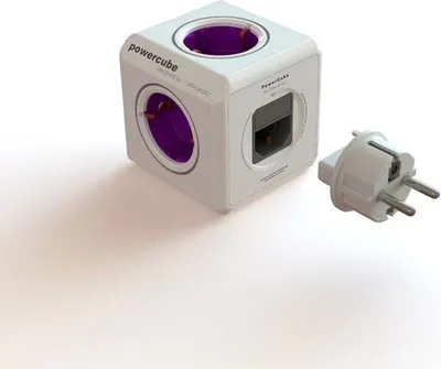 Produktbild von allocacoc PowerCube ReWirable DuoUSB mit Stecker, Reiseadapter & 4x Verteiler, 230V Schuko