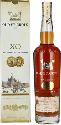 Produktbild von Old St. Croix A.H. Riise 1888 COPENHAGEN XO Superior Spirit Drink 40% Vol. 0,7l in Geschenkbox