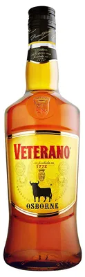 A bottle of Veterano Osborne liqueur.
