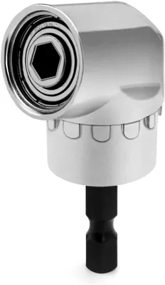 Productafbeelding van Haakse Schroevendraaier Adapter - Boor Hulpstuk - Moeilijke Plekken Boren - 105 Graden Hoek - 1/4 Inch - Multi