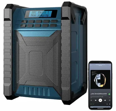 Image de Radio de chantier rechargeable 40 W avec fonctions DAB+ / FM / bluetooth DOR-800