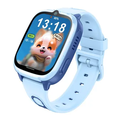 Produktbild von Kinder Smartwatch D53 Blau 4G mit SIM, GPS Tracker, Videoanruf, SOS Notruf, IP67 Wasserdicht, GPS Uhr für Kinder mit Schulmodus