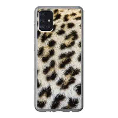 Obrázok produktu pre Kryt mobilného telefónu pre Samsung Galaxy A52 5G Kožušinový leopard zblízka Silikónové mäkké puzdro