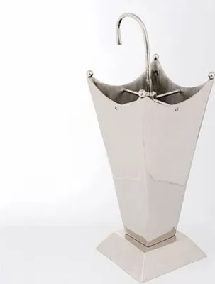Produktbild von Casa Padrino Schirmständer Neoklassich Aluminium vernickelt Schirmdesign