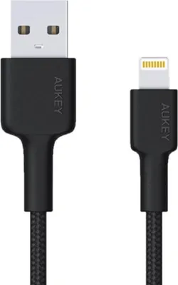 Produktbild von AUKEY CB-AL05 iPhone Kabel, 2m geflochtenes Nylon Lightning Ladekabel, Kompatibel mit iPhone, iPad und mehr