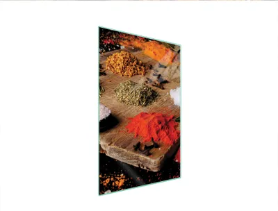 Produktbild von Glasschneidebrett 35x52 Gewürze