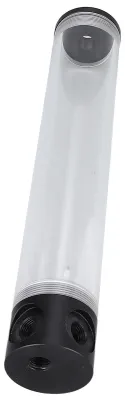Image de Réservoir de refroidissement à eau, longueur 300 mm / 11,8 pouces, filetage G1/4 pouce, silencieux, cylindrique, en plastique acrylique