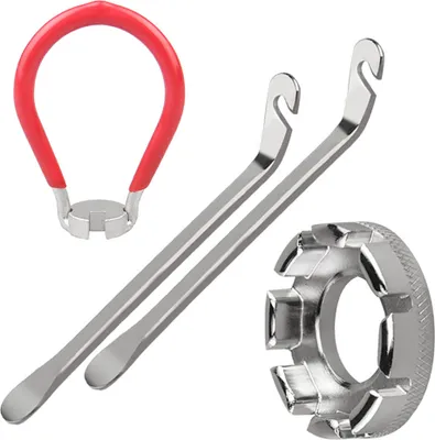 Obrázok produktu pre 4-pack bicykel špice nástroj Bicycle špice kľúč vreckový nástroj 6 v 1 bicykel ráfik obliekanie nástroj Správny nástroj s pákou pneumatiky