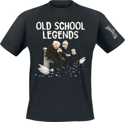 Produktbild von The Muppets T-Shirt Herren Statler und Waldorf - Old School Legends schwarz 4XL