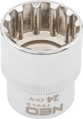 Produktbild von NEO TOOLS Steckschlüsseleinsatz 08-596 38mm Chrom-Vanadium-Stahl