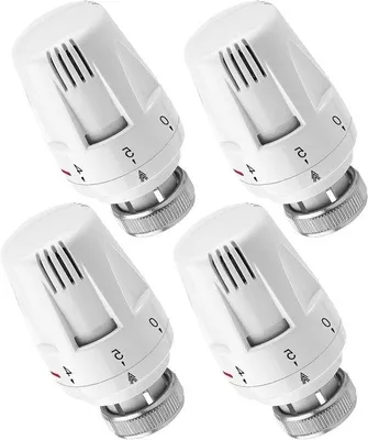 Productafbeelding van Thermostaatkop M30 x 1,5 - 4 Stuks Radiatorthermostaat Voor Temperatuurregeling