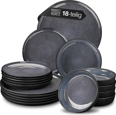 Produktbild von Moritz & Moritz VIDA 18-tlg Geschirr Set 6 Personen Blau