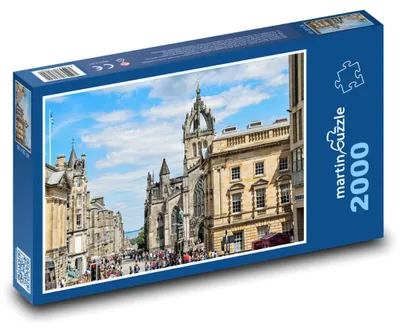 Zdjęcie produktu dla Puzzle 2000 Szkocja - Stare Miasto w Edynburgu - martinpuzzle