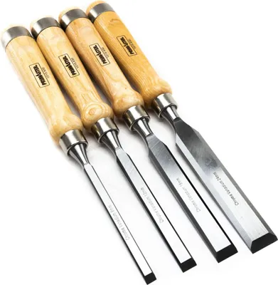 Produktbild von Primaster Stechbeitel-Set 4-teilig mit Holzgriff