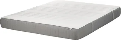 Obrázek produktu pro BELIANI Matrace z paměťové pěny bílá s šedou látkou polyester 160 x 200 cm středně tvrdá snímatelný potah