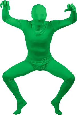 Produktbild von Ganzkörperanzug für Erwachsene grün - XL