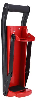 Dosenzerkleinerer Rot/Schwarz, Stahl, 32,5 cm, mit Flaschenöffner