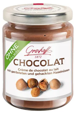 Obrázek produktu pro Grashoff mléčná čokoláda s lískovými oříšky Belgická čokoláda 235g