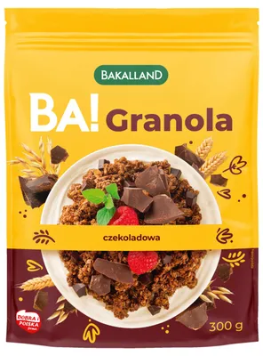 Produktbild von Bakalland Schokoladen-Granola Ba! 300g